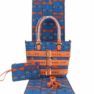 Fabric and bag with a purse